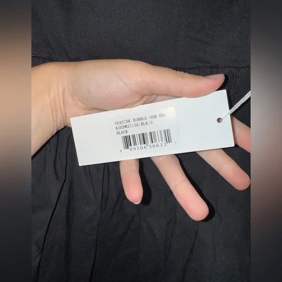 Bishop & Young Seaside Bubble Hem Dress in Black NWT $115 Size Small - Picture 10 of 12